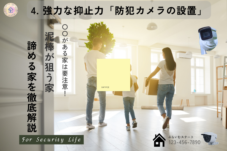 4. 強力な抑止力「防犯カメラの設置」