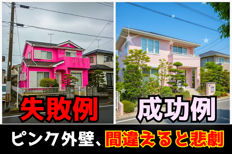 外壁塗装の人気色「ピンク」｜優しくて柔らかな印象を与える「ピンク」を解説！